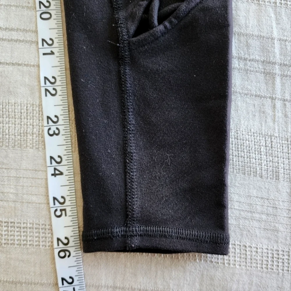 Alo Entwine Yoga Leggings Full Length Mid Rise Black